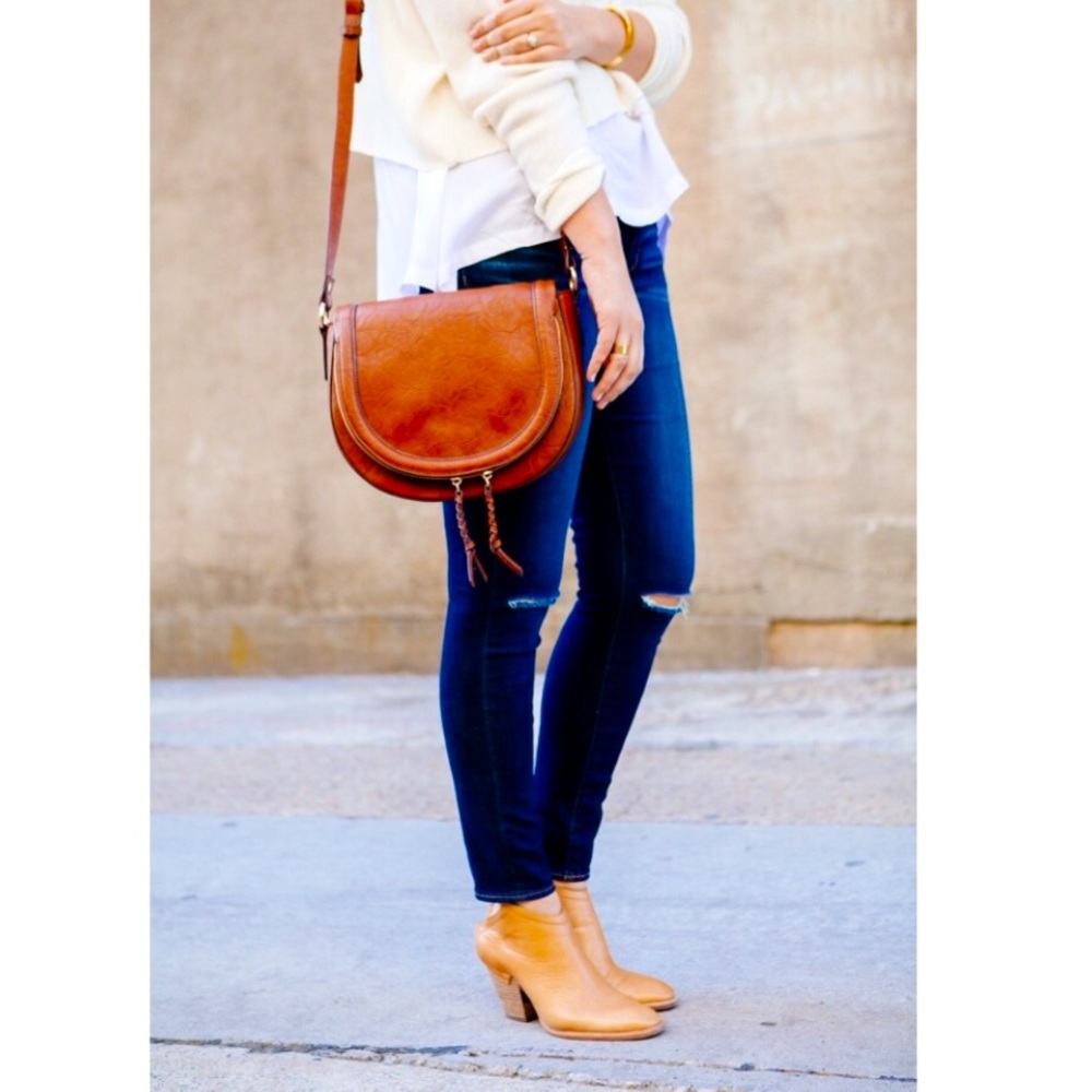 Dolce Vita Tan Leather Mule Boots